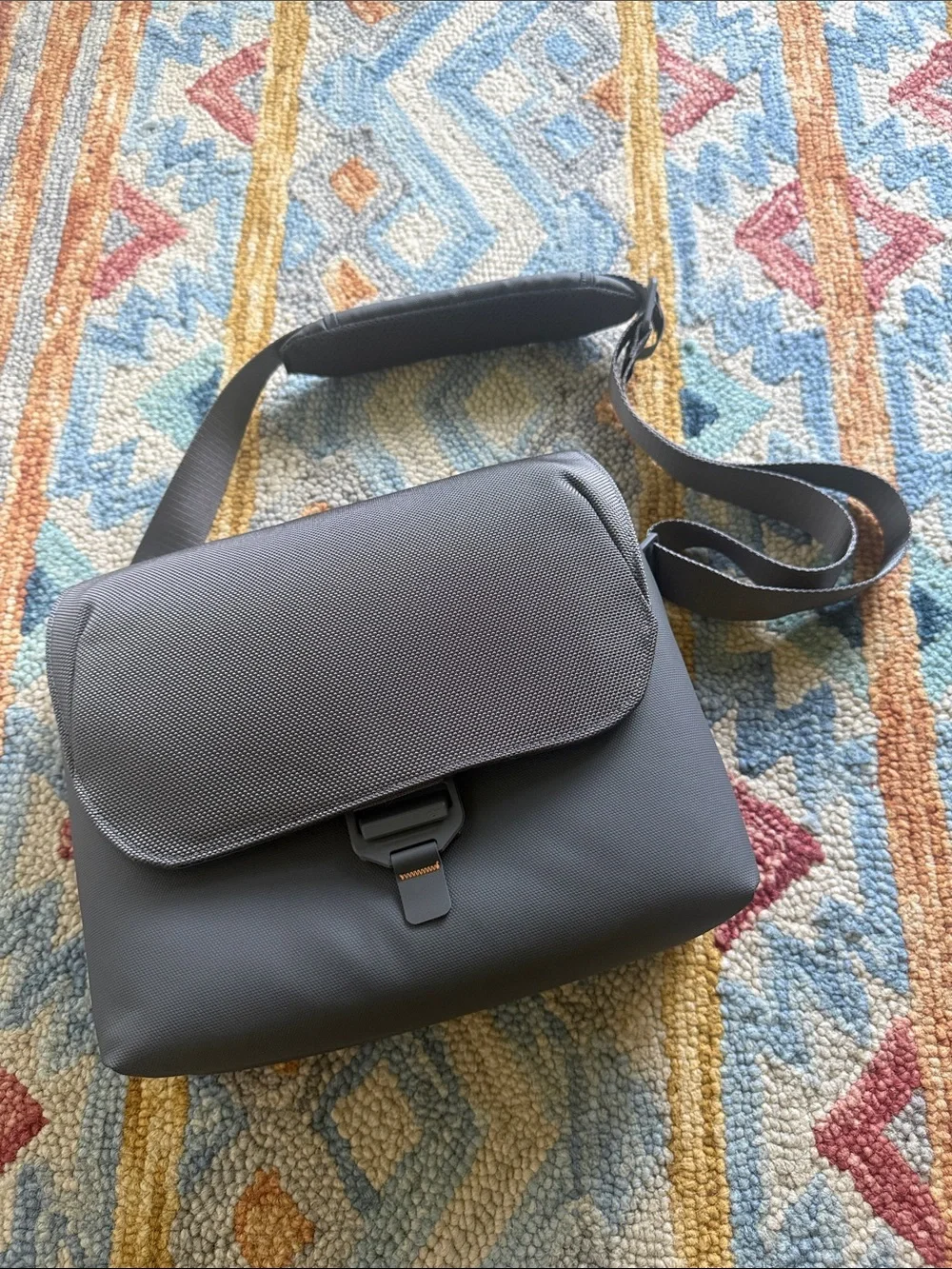 DJI Mavic 3 Gray Crossbody Messenger Bag - , Modern Nylon Shoulder Bag